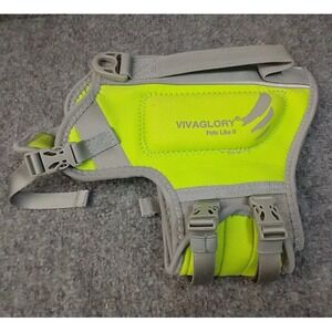 Vivaglory‎ Dog Life Jacket Neon Yellow Neoprene Safety Vest Size XS Reflective